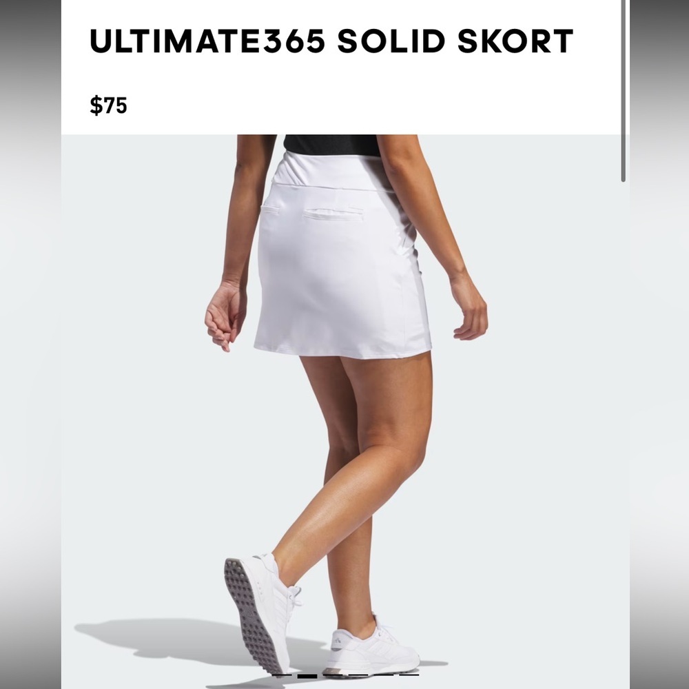 White Solid Skort - image 2